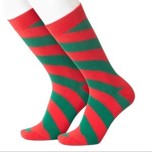 Beau Ties of Vermont Men’s Noel Stripe Socks (US 8-12.5)